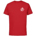 thumbnail image 1 of Marvel Avengers A-Logo Icon White Super Fancy Steampunk - Short Sleeve Cotton T-Shirt for Adults - Customized-Red, 1 of 5