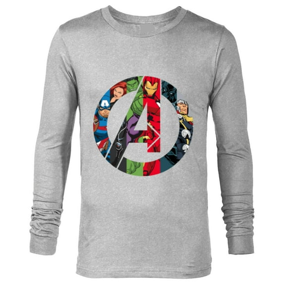 Marvel Avengers A Logo - Long Sleeve T-Shirt for Men -Customized-Athletic Heather