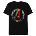 thumbnail image 1 of Marvel Avengers A Logo - Short Sleeve Blended T-Shirt for Adults -Customized-Black, 1 of 5