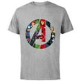 thumbnail image 1 of Marvel Avengers A Logo - Short Sleeve Cotton T-Shirt for Adults -Customized-Athletic Heather, 1 of 5