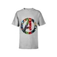 thumbnail image 1 of Marvel Avengers A Logo - Short Sleeve T-Shirt for Kids -Customized-Athletic Heather, 1 of 4