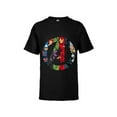 thumbnail image 1 of Marvel Avengers A Logo - Short Sleeve T-Shirt for Kids -Customized-Black, 1 of 4