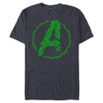 thumbnail image 1 of Marvel Avengers A Logo Symbol Icon Christmas Holiday Wreath - Short Sleeve Blended T-Shirt for Adults - Customized-Navy Heather, 1 of 5