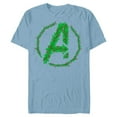 thumbnail image 1 of Marvel Avengers A Logo Symbol Icon Christmas Holiday Wreath - Short Sleeve Blended T-Shirt for Adults - Customized-Ocean Blue, 1 of 5
