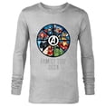 thumbnail image 1 of Marvel Avengers A-logo Circle Super Hero Family Trip 2024 - Long Sleeve T-Shirt for Men - Customized-Athletic Heather, 1 of 5