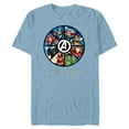 thumbnail image 1 of Marvel Avengers A-logo Circle Super Hero Family Trip - Short Sleeve Blended T-Shirt for Adults - Customized-Ocean Blue, 1 of 5