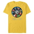 thumbnail image 1 of Marvel Avengers A-logo Circle Super Hero Family Trip - Short Sleeve Blended T-Shirt for Adults - Customized-Yellow, 1 of 5