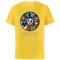 thumbnail image 1 of Marvel Avengers A-logo Circle Super Hero Family Trip - Short Sleeve Cotton T-Shirt for Adults - Customized-Yellow, 1 of 5