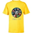thumbnail image 1 of Marvel Avengers A-logo Circle Super Hero Family Trip - Short Sleeve T-Shirt for Kids - Customized-Yellow, 1 of 5