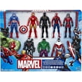 thumbnail image 1 of Marvel Avengers Action Figures - Iron Man, Hulk, Black Panther, Captain America, Spider Man, Ant Man, War Machine & Falcon (8), 1 of 6