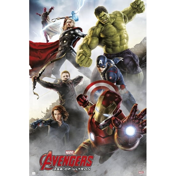 Marvel Avengers Age Of Ultron Group Iron Man Laminated Poster (24 x 36)