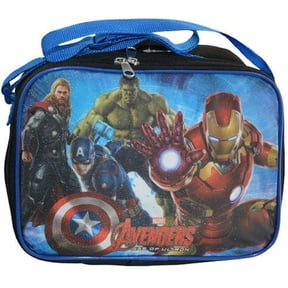 Marvel Avengers Age Of Ultron Lunchbox Lunchbag Insulated with adjustable strap (Avengers - Thor Iron Man Hulk Captain America )