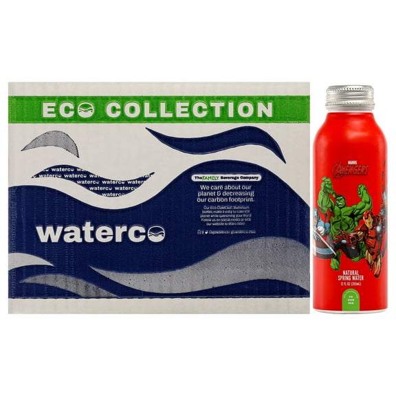 Marvel Avengers Aluminum Water Bottle, Bottled Water, 12 x 12 oz