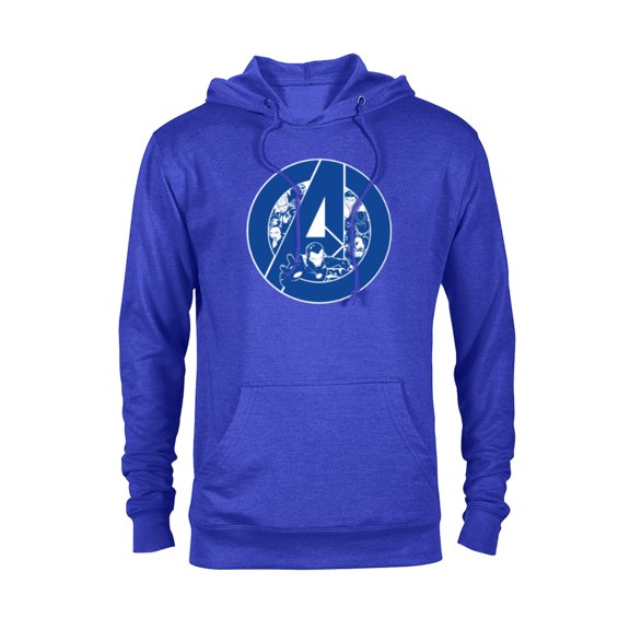 Marvel Avengers Assemble A-Logo Team Blue - Pullover Hoodie for Adults - Customized-Royal