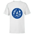 thumbnail image 1 of Marvel Avengers Assemble A-Logo Team Blue - Short Sleeve T-Shirt for Kids - Customized-White, 1 of 5