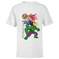 thumbnail image 1 of Marvel Avengers Assemble Fearless Foursome - Short Sleeve T-Shirt for Kids - Customized-White, 1 of 5