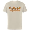 thumbnail image 1 of Marvel Avengers Assemble Gingerbread Cookies Holiday - Short Sleeve Cotton T-Shirt for Adults - Customized-Natural, 1 of 5