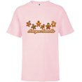 thumbnail image 1 of Marvel Avengers Assemble Gingerbread Cookies Holiday - Short Sleeve T-Shirt for Kids - Customized-Soft Pink, 1 of 5