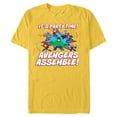 thumbnail image 1 of Marvel Avengers Assemble It’s Party Time Toony Birthday - Short Sleeve Blended T-Shirt for Adults - Customized-Yellow, 1 of 5
