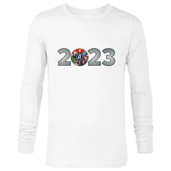 Marvel Avengers Assemble Team 2023 New Year - Long Sleeve T-Shirt for Men - Customized-White