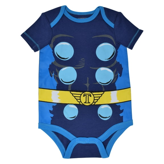 Marvel Avengers Baby Boys 5 Pack Short-Sleeve Bodysuits 12 Months