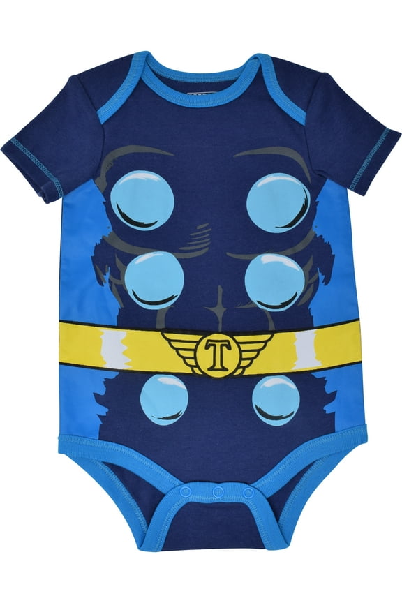 Avengers Baby Boys 5 Pack Short-Sleeve Bodysuits 12 Months