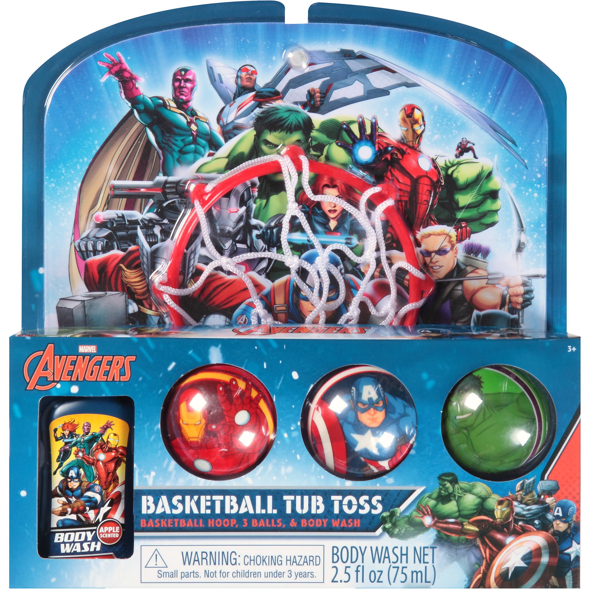 Marvel Spider-Man Bath-Kit Ball Kids Basketball Bath Soap Set NIB