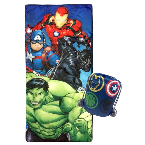 Marvel Avengers Battle Formation Kids Blue Slumber Sack