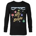 thumbnail image 1 of Marvel Avengers Be Merry and Bright Holiday Standard - Long Sleeve T-Shirt for Men – Customized-Black, 1 of 5