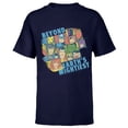 thumbnail image 1 of Marvel Avengers Beyond Earth’s Mightiest 60th Retro Faces- Short Sleeve T-Shirt for Kids - Customized-Navy, 1 of 5