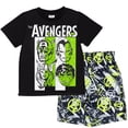 thumbnail image 1 of Marvel Avengers Big Boys T-Shirt and Shorts Outfit Set Toddler to Big Kid, 1 of 5