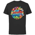 thumbnail image 1 of Marvel Avengers Birthday Super Hero - Short Sleeve Cotton T-Shirt for Adults - Customized-Black, 1 of 5