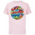 thumbnail image 1 of Marvel Avengers Birthday Super Hero - Short Sleeve Cotton T-Shirt for Adults - Customized-Soft Pink, 1 of 5