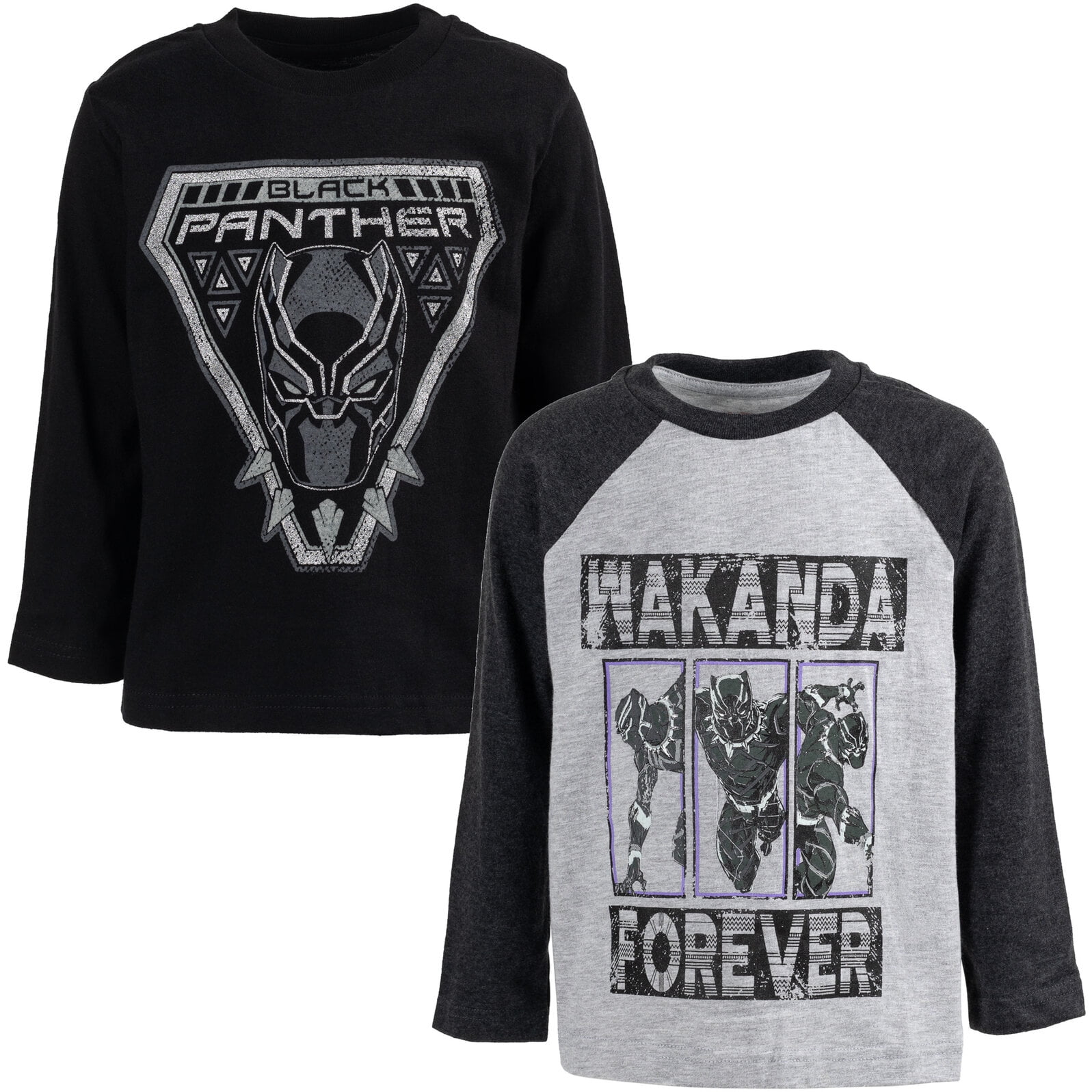 boys black panther t shirt