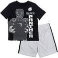 thumbnail image 1 of Marvel Avengers Black Panther Big Boys T-Shirt and Shorts Outfit Set Toddler to Big Kid, 1 of 5
