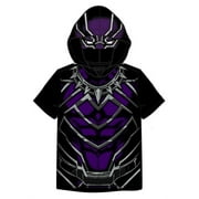 Marvel Avengers Black Panther Hooded T-Shirt with Mask (Toddler Boys & Little Boys)