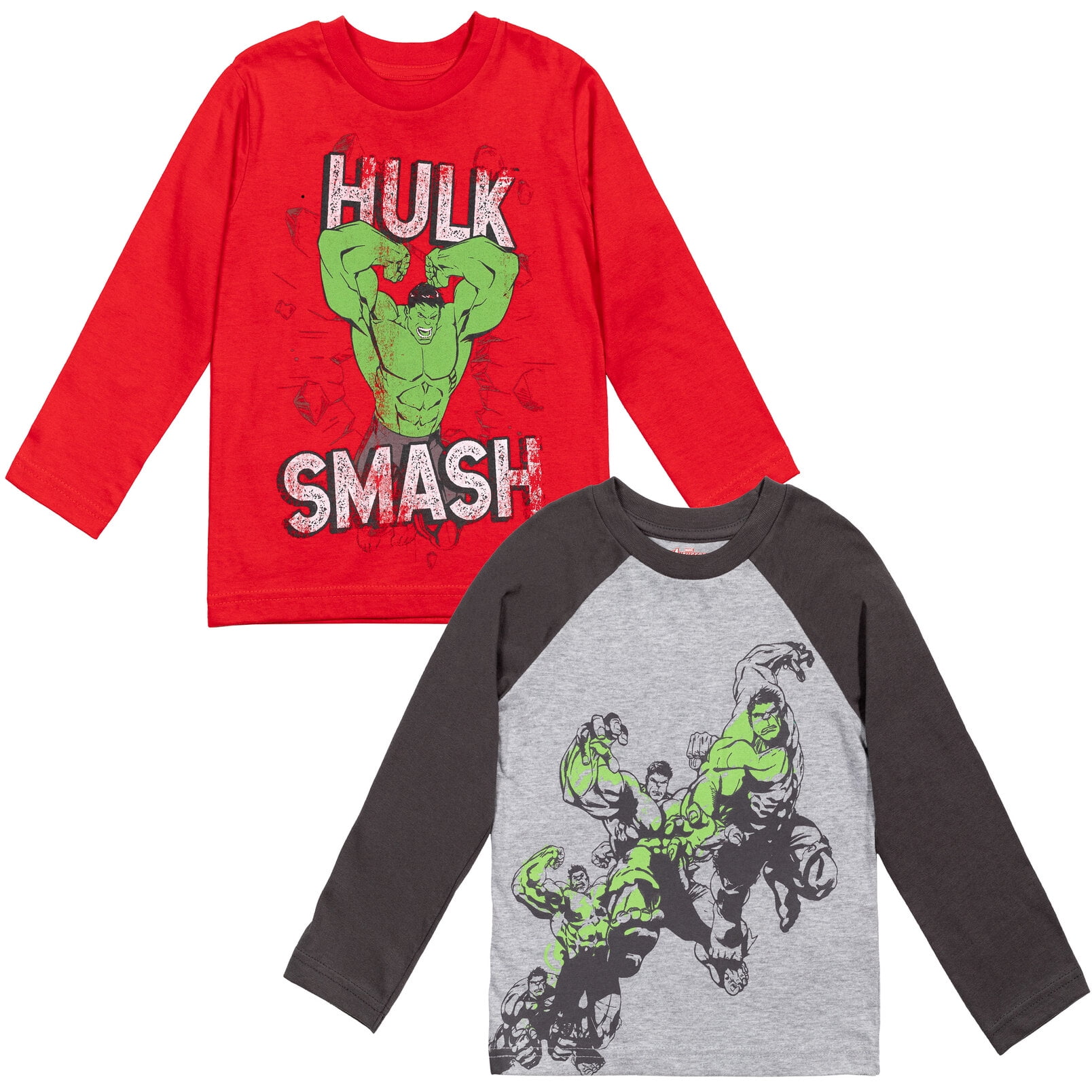 Marvel Avengers Black Panther Little Boys 2 Pack Long Sleeve Graphic T-Shirts Black Panther 7-8