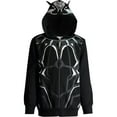 thumbnail image 1 of Marvel Avengers Black Panther Little Boys Fleece Zip Up Hoodie Toddler to Big Kid, 1 of 5