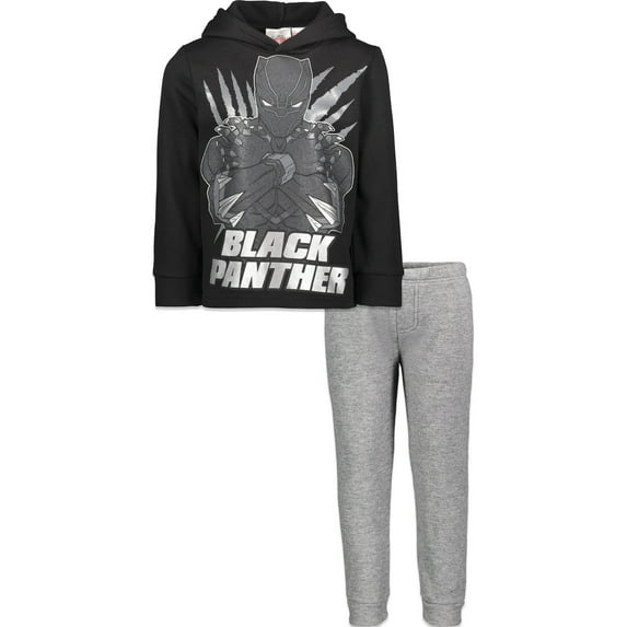 Marvel Avengers Black Panther Little Boys Hoodie and Pants Outfit Set Toddler to Big Kid