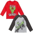 thumbnail image 1 of Marvel Avengers Black Panther Toddler Boys 2 Pack Long Sleeve Graphic T-Shirts Black Panther 4T, 1 of 5