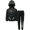 thumbnail image 1 of Marvel Avengers Black Panther Toddler Boys Fleece Athletic Pullover Hoodie and Pants Outfit Set 3T, 1 of 5