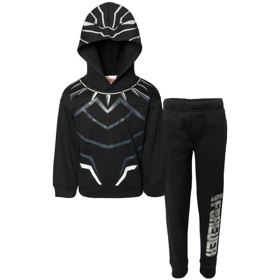 Marvel Avengers Black Panther Toddler Boys Fleece Athletic Pullover Hoodie and Pants Outfit Set 3T