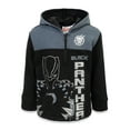 thumbnail image 1 of Marvel Avengers Black Panther Toddler Boys Fleece Half Zip Hoodie Toddler to Big Kid, 1 of 5