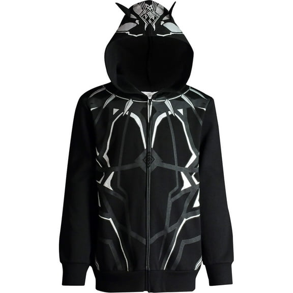 Marvel Avengers Black Panther Toddler Boys Fleece Zip Up Hoodie Toddler to Big Kid