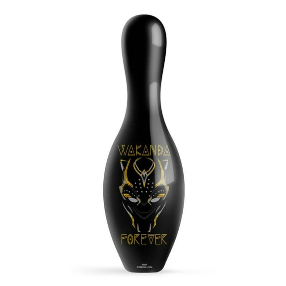 Marvel Avengers Black Panther Wakanda Forever Official Size and Weight Bowling Pin