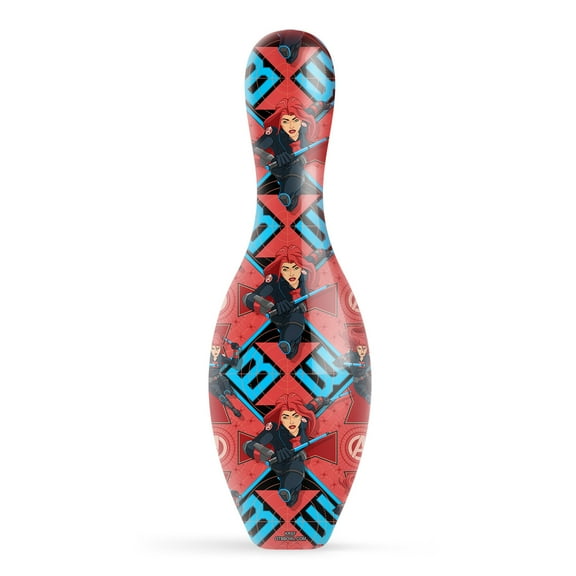 Marvel Avengers Black Widow Pattern Official Size and Weight Bowling Pin