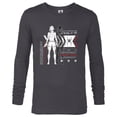 thumbnail image 1 of Marvel Avengers Black Widow Widow’s Bite Data Readout - Long Sleeve T-Shirt for Men - Customized-Charcoal Heather, 1 of 5