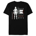 thumbnail image 1 of Marvel Avengers Black Widow Widow’s Bite Data Readout - Short Sleeve Blended T-Shirt for Adults - Customized-Black, 1 of 5