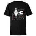 thumbnail image 1 of Marvel Avengers Black Widow Widow’s Bite Data Readout - Short Sleeve T-Shirt for Kids - Customized-Black, 1 of 5