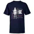 thumbnail image 1 of Marvel Avengers Black Widow Widow’s Bite Data Readout - Short Sleeve T-Shirt for Kids - Customized-Navy, 1 of 5